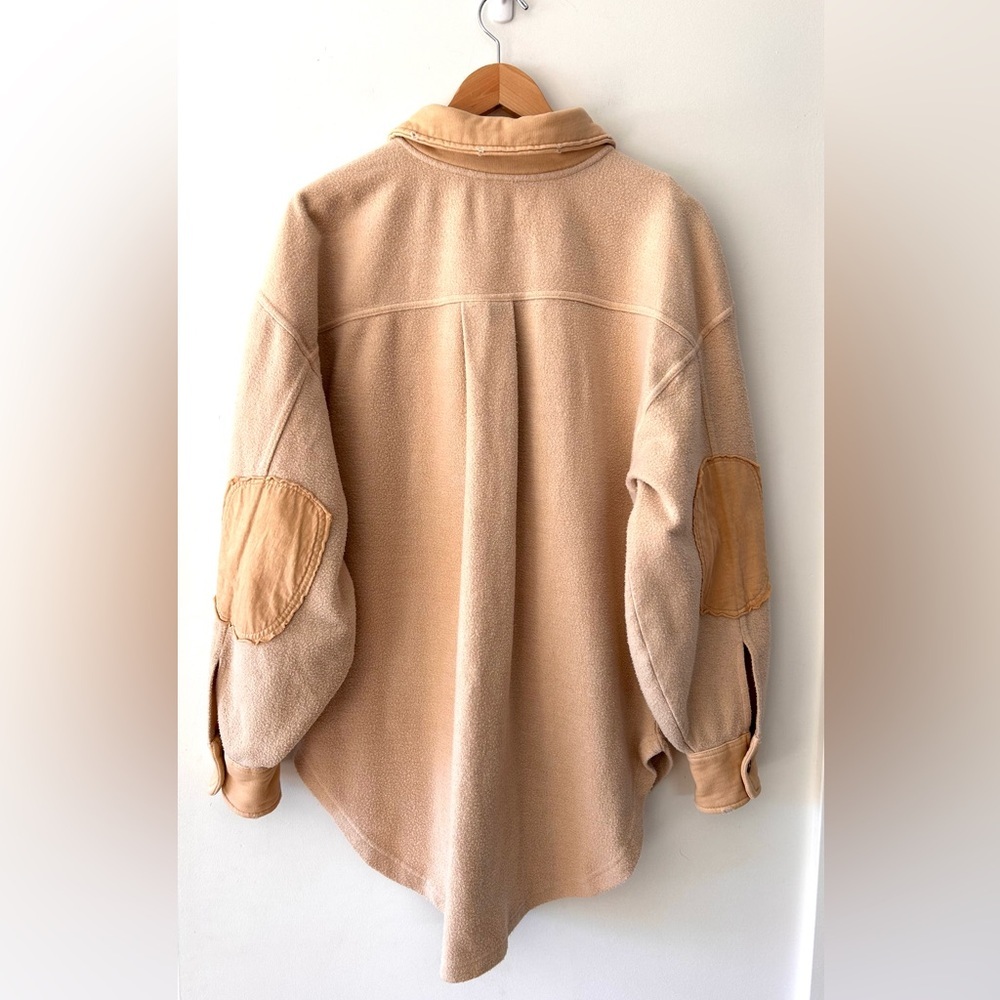 FREE PEOPLE Ruby Shacket in Creamy Champagne Dreams | Size Medium - Picture 4 of 7